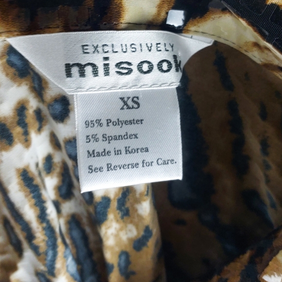 Exclusively Misook Womens XS Animal Tiger Print Sequin Plaquettes Jacket - Picture 6 of 6